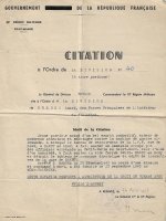 Citation à l'ordre de la Division (1947)