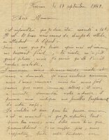 Dernière lettre d'Albert Rolland à sa mère (page 1)