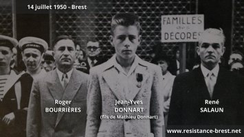 14 juillet 1950, Jean-Yves Donnart reçoit la médaille de la résistance (...)