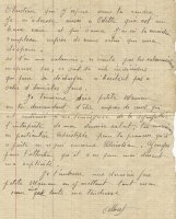 Dernière lettre d'Albert Rolland à sa mère (page 2)