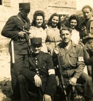Photo à Lesneven lors de la Libération (1944)