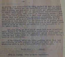 Dernière lettre d'Albert Abalain (page 2)