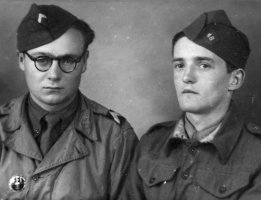 Jacques Flamanc et Louis Brenterc'h en 1944