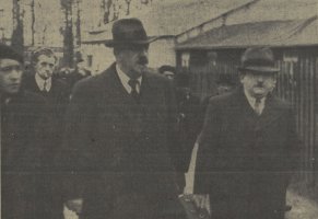 Léon Jouhaux et Charles Berthelot à Brest (Mars 1937)