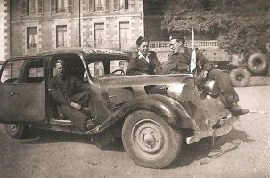 Après la Libération, route de Paris à Morlaix