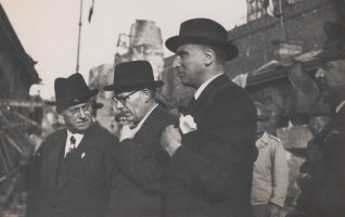 Visite du ministre Jacquinot à Brest le 23 septembre 1944