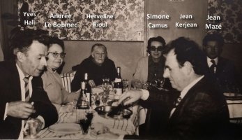 Repas de l'Amicale de Défense de la France à Brest (26/01/75)
