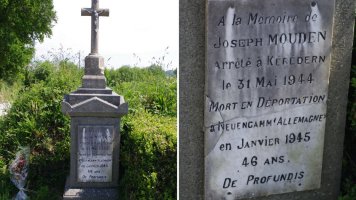 Stèle commémorative de Joseph Mouden