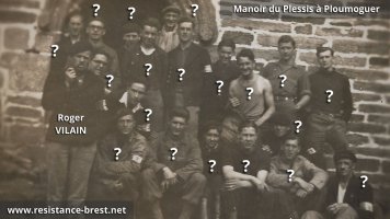 Manoir du Plessis à Ploumoguer (Septembre 1944)