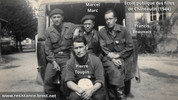 Membres du Groupe Action Directe de Brest à Châteaulin (1944)
