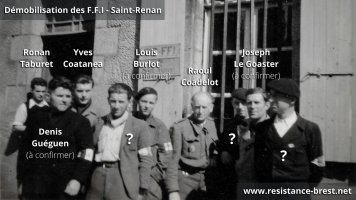 Démobilisation des F.F.I à Saint-Renan (fin septembre 1944)