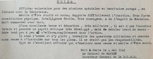 Note sur Georges Leclercq par de Wavrin (1945)